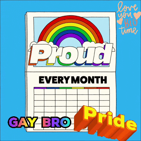 Proud Every Month Rainbow Calendar