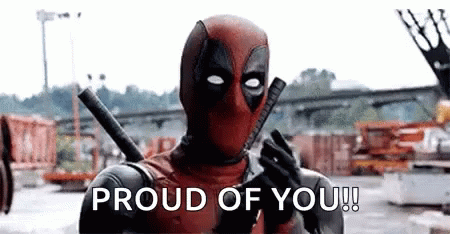 Proud Of You Deadpool Applauding GIF
