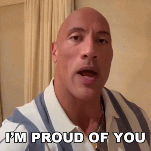 Proud Of You Dwayne The Rock GIF