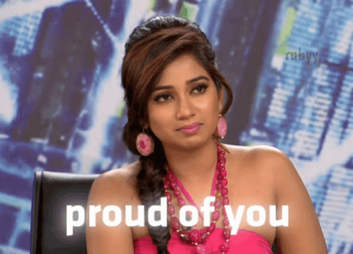 Proud Of You Shreya Ghoshal GIF