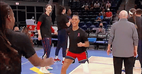Proud Players Chest Bump GIF