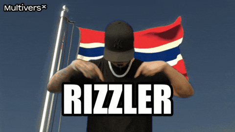 Proud Rizzler Joseph Ducreux Pointing Down GIF