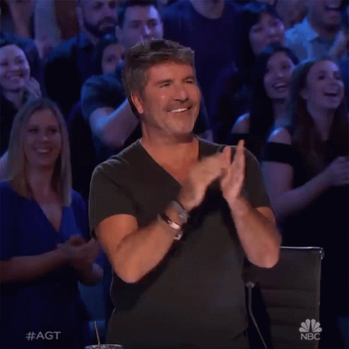 Proud Simon Cowell Kudos GIF