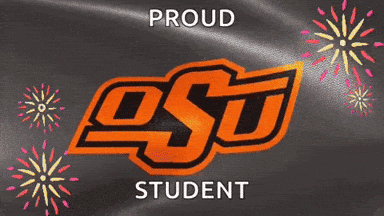 Proud Student Sign With Logo GIF