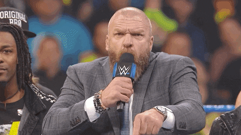 Proud Triple H Making Speech GIF