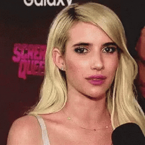 Pshhh Emma Roberts GIF