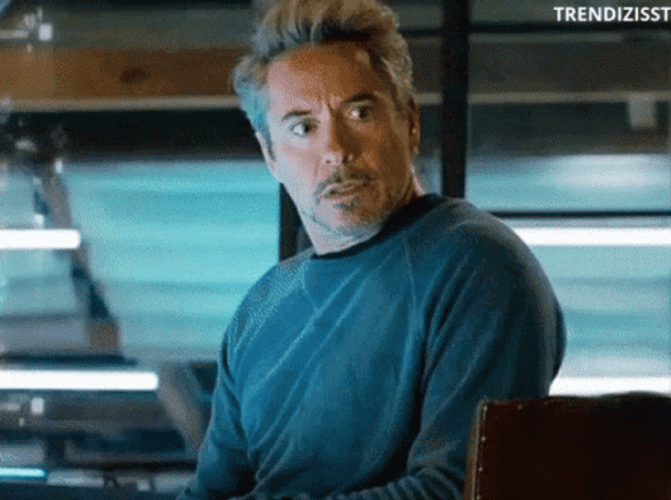 Pshhh Robert Downey Jr. GIF