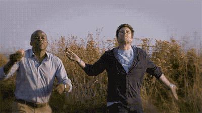 Psych Gus And Shawn Spencer Happy Moments GIF