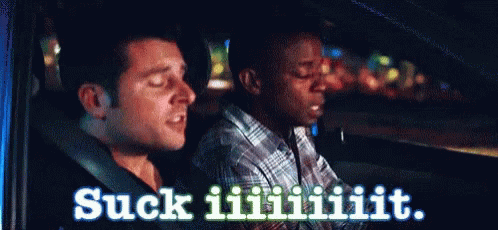 Psych Gus And Shawn Suck It GIF