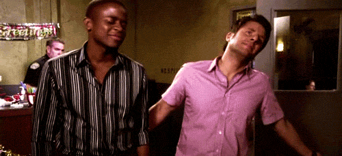 Celebrating The Friendship Of Psych Gus And Shawn GIF