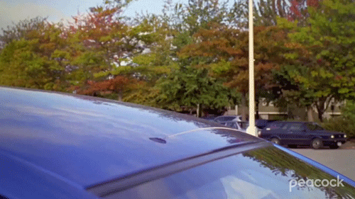 Psych Gus Hiding At The Car GIF