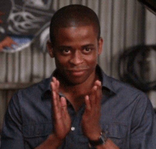 Psych Gus Clapping His Hand GIF