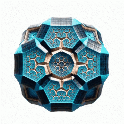 Psychedelic Amazing Tesseract Graphics Art GIF