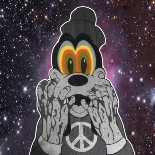 Psychedelic Goofy GIF