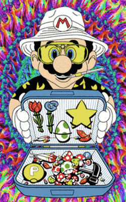 Psychedelic Mario GIF