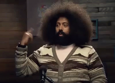 Reggie Watts Psycho Hand Signal GIF