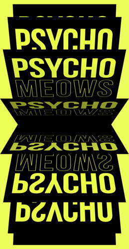Psycho Psycho Meows Poster