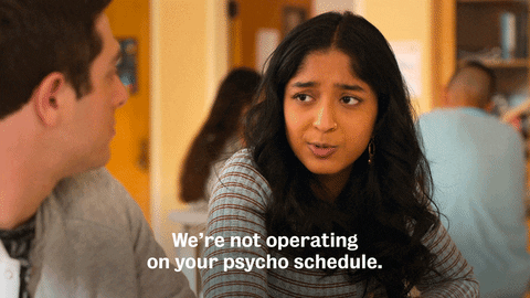 Psycho Schedule Devi Vishwakumar Never Have I Ever GIF