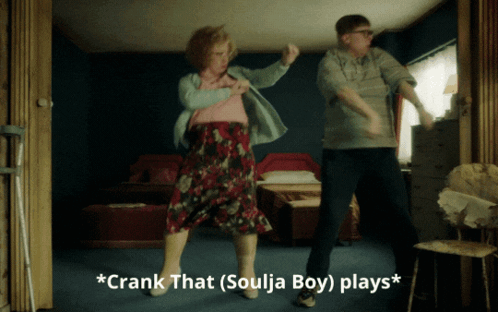 Psychoville Reece Steve Dancing Soulja Boy Crank That GIF