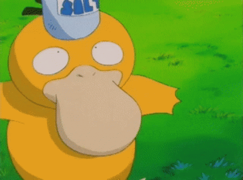 Psyduck Balancing Bottle Of Salt GIF