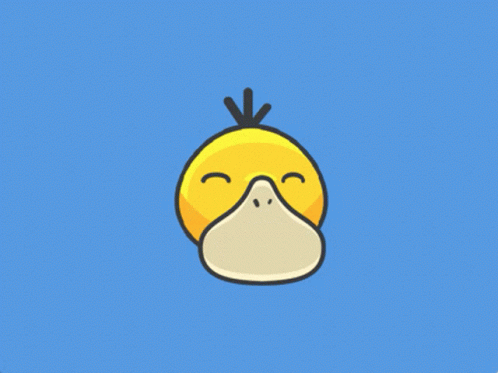 Psyduck Closed Eyes With Question Marks GIF