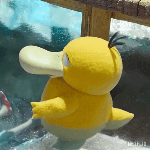 Psyduck Getting Bath GIF