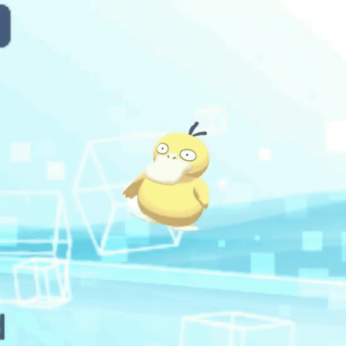 Psyduck Walking In Video Game GIF
