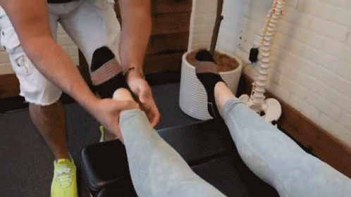 Pt Dr Cipriano Chiropractor Leg Adjustment GIF