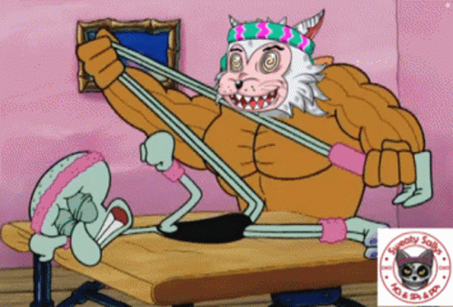 Pt Squidward Funny Stretching Exercise GIF