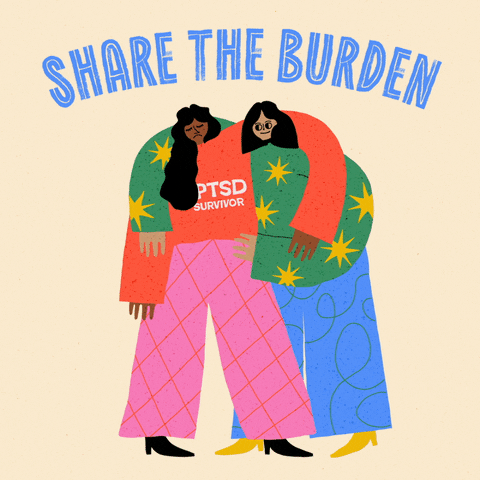 Ptsd Share The Burden Graphic Arts GIF