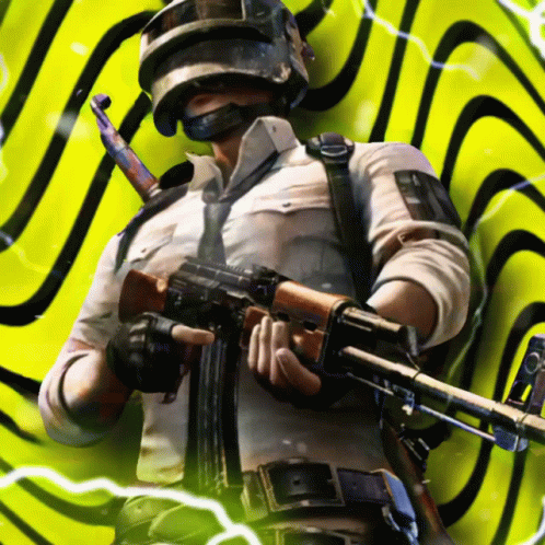Pubg Character Holding Firearms GIF