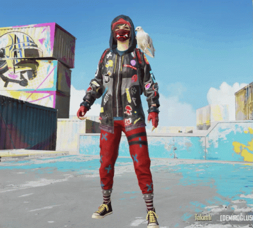 Pubg Character White Bird Shoulder GIF