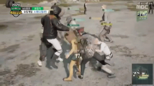 Pubg Characters Gather Around GIF