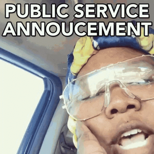 Public Service Announcement GIF