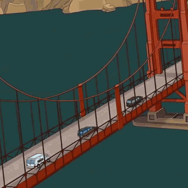 Public Transportation Bridge GIF