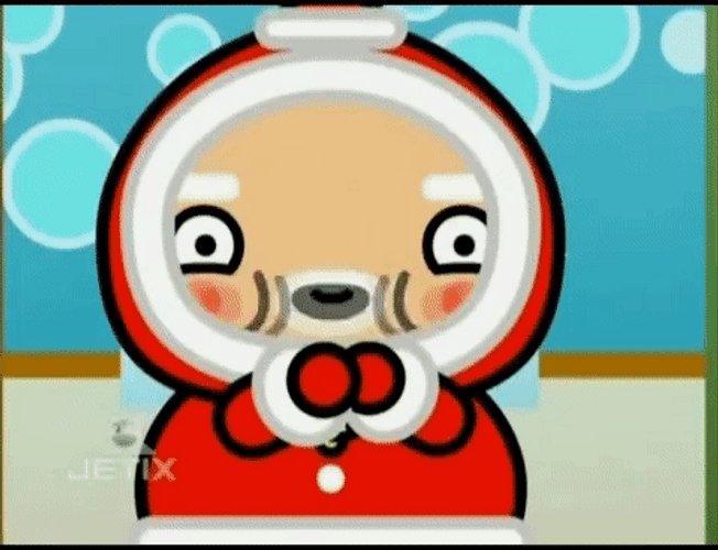 Pucca Santa Clause Funny Love GIF