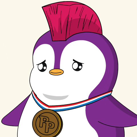 Pudgy Penguin Crying Happy GIF