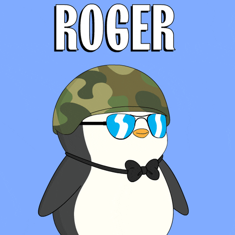 Pudgy Penguin Funny Salute GIF