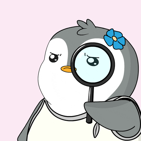 Pudgy Penguin Investigates Animation GIF