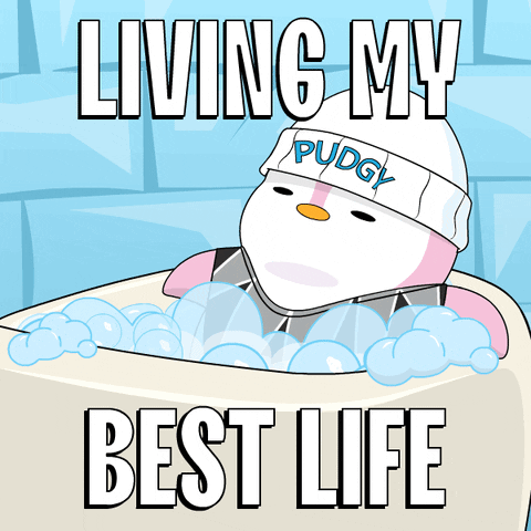 Pudgy Penguin Living The Dream GIF