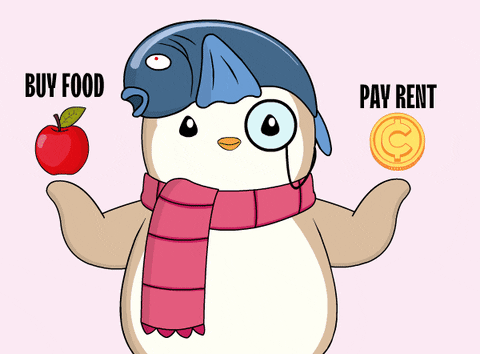 Pudgy Penguin On Budget Has To Choose GIF