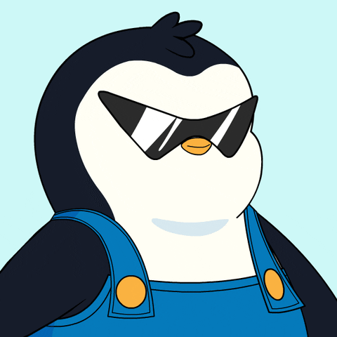 Pudgy Penguin Shades Off Rizz GIF