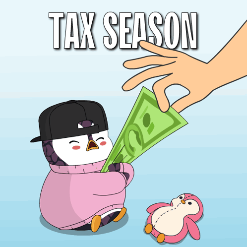 Pudgy Penguin Taxes Season GIF