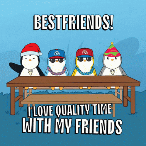 Pudgy Penguin Work Bestie GIF