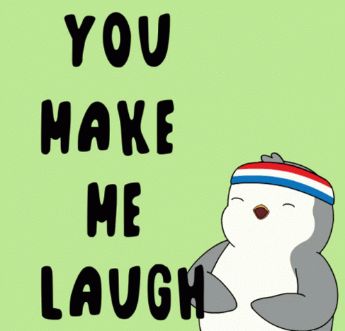 Pudgy Penguin You Make Me Laugh Animation GIF