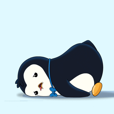 Pudgy Penguins Sleepy Monday GIF
