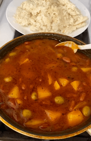 Puerto Rican Curry Soup With Beans GIF