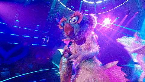 Pufferfish Masked Singer Singing GIF