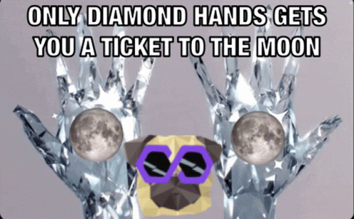 Pug Sunglasses Only Diamond Hands Gets Moon Ticket