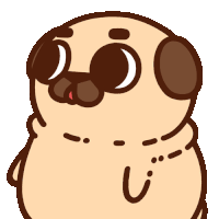 Puglie Pugs Sticker GIF